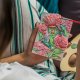 Plaster 3D Painting Kit \"Peonies\", Coloring Picture