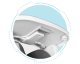 ECOTOYS 3-in-1 Foldable Baby High Chair and Booster Seat, grey