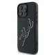 Apple iPhone 16 Pro 6.3\'\' Karl Lagerfeld 3D Rubber Bicolor Signature Cover Case, Black | Telefona Vāciņš Maciņš...