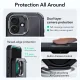 ESR Cyber Kickstand MagSafe maciņš iPhone 17 - Melns | ​​Kickstand Phone Case Cover Black