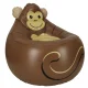 Piepūšams Bezkarkasa Krēsls Sēžammaiss Pufs Gaisa Dīvāns \"Mērkaķis\" | Inflatable Bean Bag Chair Air Sofa