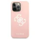 Guess Silicone 4G Logo vāciņš priekš iPhone 13 Pro Max 6.7\", rozā