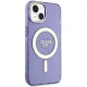 Guess iPhone 14 Plus Case Glitter Gold MagSafe, Purple