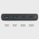 HUB Uniq Surge LITHOS Collective 90W 2xUSB-A QC 3.0 / 2xUSB-C PD 3.0 - чёрный