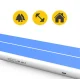 Piepūšamais vingrošanas celiņš 4FIZJO AirTrack PRO 15 x 2 x 0,3 m, zils