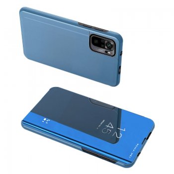Xiaomi Redmi Note 10 Pro NFC Clear View Cover Case, Blue | Telefona Vāciņš Maciņš Grāmatiņa