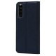 Sony Xperia 10 III / 10 III Lite PU Leather Auto-absorbed Cover Stand Case with Card Slot, Blue