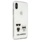 Karl Lagerfeld Karl & Choupette vāciņš iPhone XS Max, caurspīdīgs