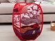 Foldable Laundry and Toy Basket, 40L, Red