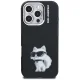Karl Lagerfeld IML Aquarelle Choupette & Logo Case for iPhone 16 Pro Max - Black