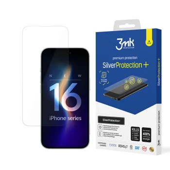 Антибактериальная защитная пленка 3mk SilverProtection+ для iPhone 16