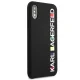 Чехол Karl Lagerfeld Glossy Bauhaus для iPhone X / XS, Черный