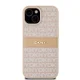 Чехол DKNY для iPhone 15 Mono Stripe & Metal Logo, розовый