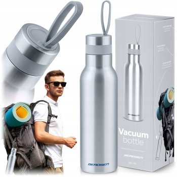 Vakuuma pudele, termoss 500 ml Berdsen BD-787, Sudraba krāsā | Vacuum Bottle Thermos