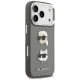 Чехол Karl Lagerfeld Grained Karl & Choupette Heads Pins для iPhone 17 Pro, серый