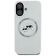 Чехол Karl Lagerfeld Silicone Double Heads And Circle MagSafe для iPhone 16, бежевый