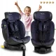 Детское автокресло Nukido Aero Line 0-36 кг Isofix, черно-темно-синее