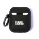 Karl Lagerfeld Silicone Ikonik maciņš Apple AirPods 1/2 Melns