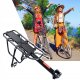 Universāls velosipēda aizmugurējais alumīnija bagāžnieks, Melns | Bicycle Rear Aluminum Trunk Rack