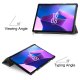 Lenovo Tab M10 (3rd Gen) (TB-328FU) Trifold Stand PU Leather Hard Protective Cover Case, Gray