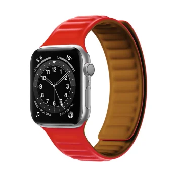 Магнитный ремешок для Apple Watch 41mm (Series 7/8/9), красный