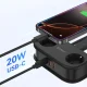 Pagarinātājs Orico AP3 20W GaN 5in1 2x AC 2x USB-A 1x USB-C, melns