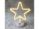 Настольная LED звезда 100 LED, USB/батарейки, теплый свет, белая