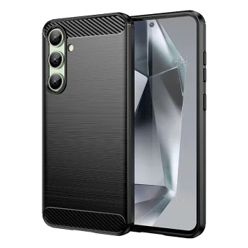 Чехол Carbon Case для Samsung Galaxy S24 FE, черный
