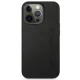 Mercedes iPhone 14 Pro Case Leather Hot Stamped, Black