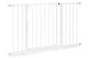 Ecotoys drošības vārtiņi kāpnēm un durvīm, 74-132 cm, tērauds, balti