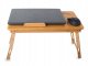 Bamboo Laptop Desk for Bed, Adjustable