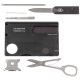 Многофункциональная карта Victorinox SwissCard Lite, Black Transparent