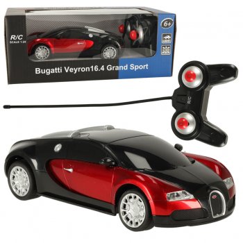 Bugatti Veyron RC Radiovadāmā mašīna 1:24, sarkans | Radio Controlled Auto Car