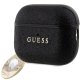 Guess GUAP2PGEHCDK case for AirPods Pro 2 cover - black Fixed Glitter Heart Diamond Charm