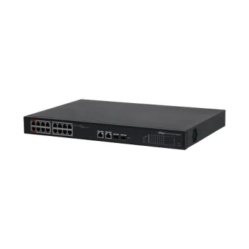 PoE коммутатор S4101-16ET2GF-240-C 16x 100Mbps + 2x Combo Gigabit 240W