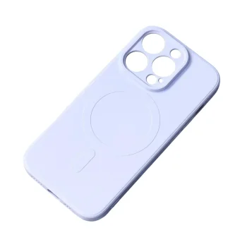 Silicone Case vāciņš iPhone 15 Pro Max ar MagSafe atbalstu, zils