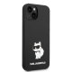 Чехол Karl Lagerfeld Silicone Choupette для iPhone 14 Plus / 15 Plus - Черный