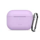 Чехол для AirPods Pro с карабином Tech-Protect Silicone Hook, фиолетовый