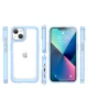 Outer Space Case vāciņš iPhone 14 Plus, caurspīdīgs ar zilu rāmi