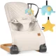 NK-52 Nukido Šūpuļkrēsls ar rotaļlietām, Bēšs | Lounger Rocker Chair with Toys