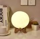 Cold White Moon Decorative Night LED Lamp 3D Moon with Remote Control 8 cm, RGB