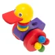 Izglītojoša Koka Stumjamā Rotaļlieta uz Kociņa, Pīle | Educational Kids Toddler Wooden Push Toy on Stick