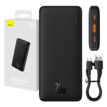 Baseus Airpow Power Bank 10000mAh 20W, Black | Портативное Зарядное Устройство