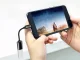 Переходник USB-C на USB-A 3.0 OTG для телефона, прочный, черный