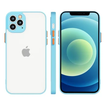 Silikona vāciņš Samsung Galaxy A42 5G Milky Case, puscaurspīdīgs, zils