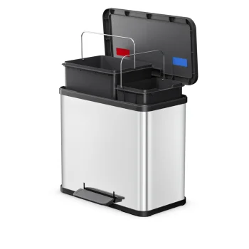 Мусорное ведро с педалью для сортировки Hailo Öko duo Plus L 26 л