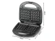 6-in-1 Multi-Sandwich and Waffle Maker 850W with Interchangeable Plates, Black