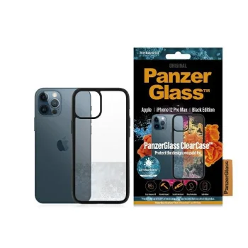 PanzerGlass iPhone 12 Pro Max Case ClearCase, Transparent / Black