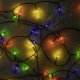 LED String Lights Pine Cone 100 LED 26ft Forever Light CLF-13, multicolor
