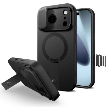 Tech-Protect iPhone 17 Pro Max vāciņš Kevlar Aura MagSafe, melns